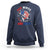 Red White And Bruh Fishing Sweatshirt Funny Patriotic Bass 4th Of July American Flag