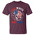 Red White And Bruh Fishing T Shirt Funny Patriotic Bass 4th Of July American Flag