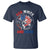 Red White And Bruh Fishing T Shirt Funny Patriotic Bass 4th Of July American Flag