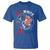 Red White And Bruh Fishing T Shirt Funny Patriotic Bass 4th Of July American Flag