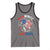 Red White And Bruh Fishing Tank Top Funny Patriotic Bass 4th Of July American Flag