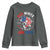 Red White And Bruh Fishing Youth Sweatshirt Funny Patriotic Bass 4th Of July American Flag