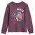 Red White And Bruh Fishing Youth Sweatshirt Funny Patriotic Bass 4th Of July American Flag