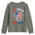 Red White And Bruh Fishing Youth Sweatshirt Funny Patriotic Bass 4th Of July American Flag