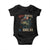Retro Red White And Bruh Fishing Baby Onesie Funny Patriotic Bass 4th Of July