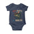 Retro Red White And Bruh Fishing Baby Onesie Funny Patriotic Bass 4th Of July