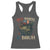 Retro Red White And Bruh Fishing Racerback Tank Top Funny Patriotic Bass 4th Of July