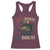 Retro Red White And Bruh Fishing Racerback Tank Top Funny Patriotic Bass 4th Of July