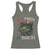 Retro Red White And Bruh Fishing Racerback Tank Top Funny Patriotic Bass 4th Of July