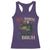 Retro Red White And Bruh Fishing Racerback Tank Top Funny Patriotic Bass 4th Of July