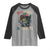 Retro Red White And Bruh Fishing Raglan Shirt Funny Patriotic Bass 4th Of July