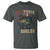Retro Red White And Bruh Fishing T Shirt Funny Patriotic Bass 4th Of July