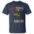 Retro Red White And Bruh Fishing T Shirt Funny Patriotic Bass 4th Of July