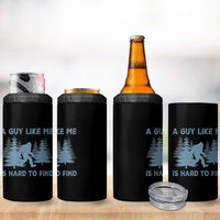 Funny Bigfoot Sasquatch 4 in 1 Can Cooler Tumbler A Guy Like Me Is Hard To Find Forest Silhouette - Wonder Print Shop