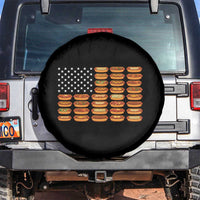 Funny Hot Dog American Flag Spare Tire Cover Patriotic USA 4th of July Summer BBQ Party - Wonder Print Shop