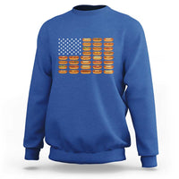 Funny Hot Dog American Flag Sweatshirt Patriotic USA 4th of July Summer BBQ Party - Wonder Print Shop