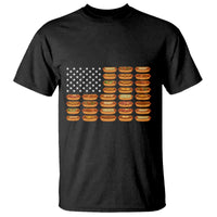 Funny Hot Dog American Flag T Shirt Patriotic USA 4th of July Summer BBQ Party - Wonder Print Shop