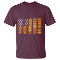 Funny Hot Dog American Flag T Shirt Patriotic USA 4th of July Summer BBQ Party - Wonder Print Shop
