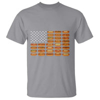Funny Hot Dog American Flag T Shirt Patriotic USA 4th of July Summer BBQ Party - Wonder Print Shop