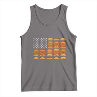 Funny Hot Dog American Flag Tank Top Patriotic USA 4th of July Summer BBQ Party - Wonder Print Shop