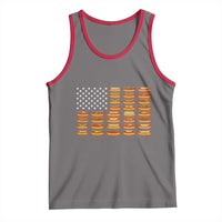 Funny Hot Dog American Flag Tank Top Patriotic USA 4th of July Summer BBQ Party - Wonder Print Shop