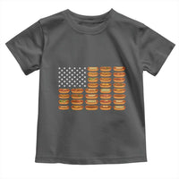 Funny Hot Dog American Flag Toddler T Shirt Patriotic USA 4th of July Summer BBQ Party - Wonder Print Shop