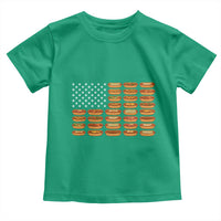 Funny Hot Dog American Flag Toddler T Shirt Patriotic USA 4th of July Summer BBQ Party - Wonder Print Shop