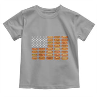 Funny Hot Dog American Flag Toddler T Shirt Patriotic USA 4th of July Summer BBQ Party - Wonder Print Shop