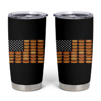 Funny Hot Dog American Flag Tumbler Cup Patriotic USA 4th of July Summer BBQ Party - Wonder Print Shop
