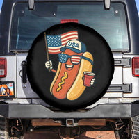 Cool Patriotic Hot Dog Spare Tire Cover Funny 4th of July Cookout 4th of July American Flag - Wonder Print Shop