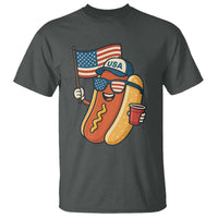 Cool Patriotic Hot Dog T Shirt Funny 4th of July Cookout 4th of July American Flag - Wonder Print Shop