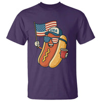 Cool Patriotic Hot Dog T Shirt Funny 4th of July Cookout 4th of July American Flag - Wonder Print Shop