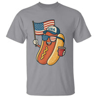 Cool Patriotic Hot Dog T Shirt Funny 4th of July Cookout 4th of July American Flag - Wonder Print Shop