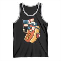 Cool Patriotic Hot Dog Tank Top Funny 4th of July Cookout 4th of July American Flag - Wonder Print Shop