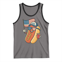Cool Patriotic Hot Dog Tank Top Funny 4th of July Cookout 4th of July American Flag - Wonder Print Shop