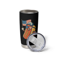 Cool Patriotic Hot Dog Tumbler Cup Funny 4th of July Cookout 4th of July American Flag - Wonder Print Shop
