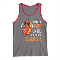 It's Not A Party Until The Wiener Comes Out Tank Top Funny Hot Dog Joke BBQ 4th of July Cookout - Wonder Print Shop