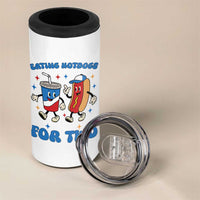 Eating Hotdogs for Two 4 in 1 Can Cooler Tumbler Cute Pregnancy Announcement Patriotic 4th Of July
