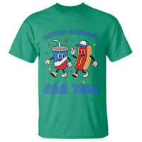 Eating Hotdogs for Two T Shirt Cute Pregnancy Announcement Patriotic 4th Of July
