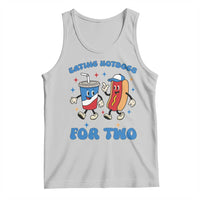 Eating Hotdogs for Two Tank Top Cute Pregnancy Announcement Patriotic 4th Of July