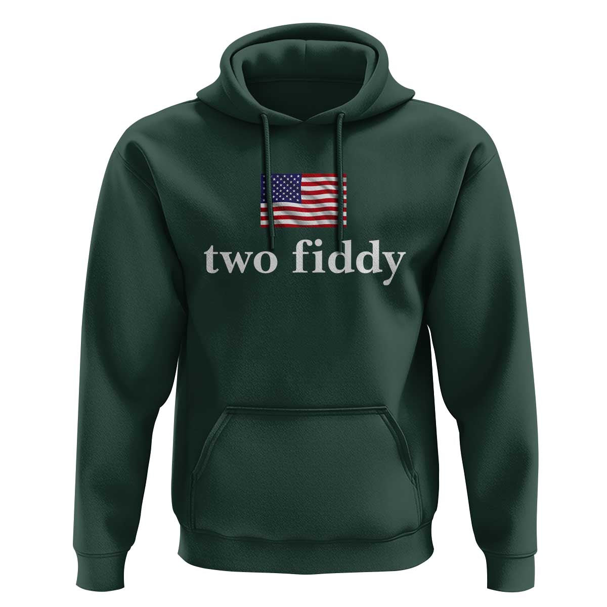 Two Fiddy America 250th Anniversary Minimalist Hoodie Funny US American Flag Slang 1776 to 2026 Semiquincentennial