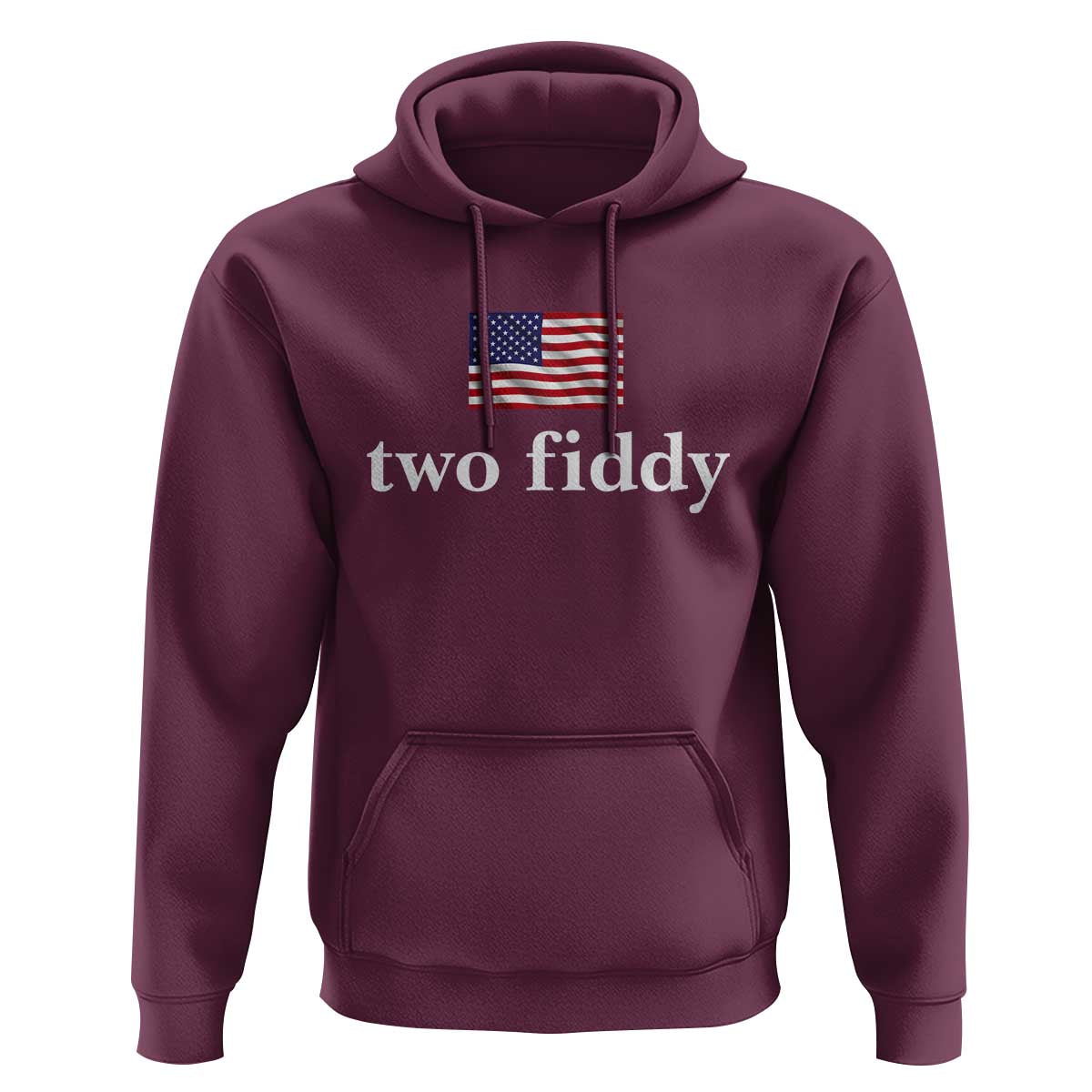 Two Fiddy America 250th Anniversary Minimalist Hoodie Funny US American Flag Slang 1776 to 2026 Semiquincentennial