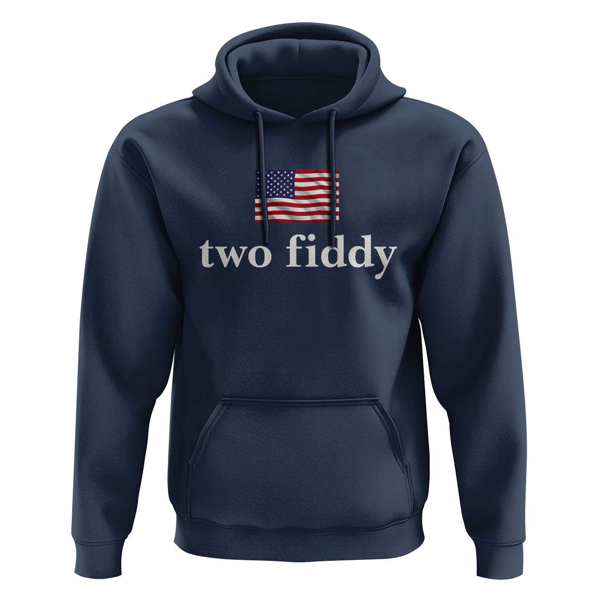 Two Fiddy America 250th Anniversary Minimalist Hoodie Funny US American Flag Slang 1776 to 2026 Semiquincentennial