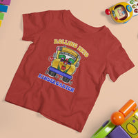 Kindergarten School Bus T Shirt For Kid Rolling Into Kinder 1st Day Of School - Wonder Print Shop