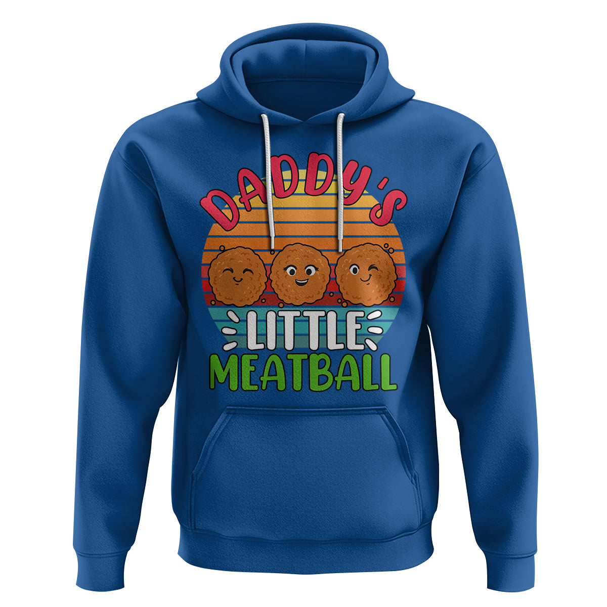 Daddy's Little Meatball Hoodie Dad's Favorite Child Father's Day - Wonder Print Shop