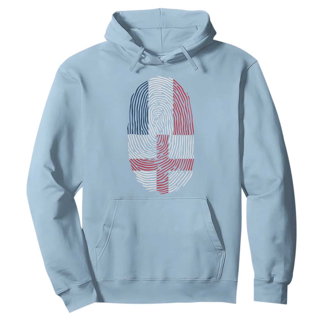 Proud France England Flag Fingerprint DNA Graphic Hoodie French Anglo English Heritage Roots Dual Patriotism