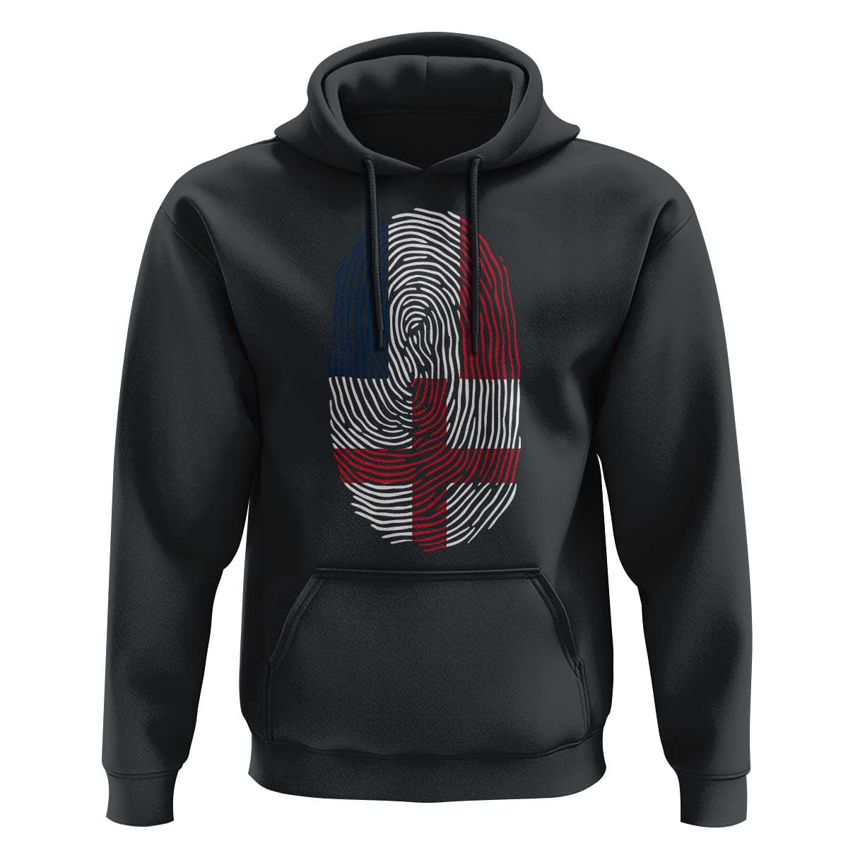 Proud France England Flag Fingerprint DNA Graphic Hoodie French Anglo English Heritage Roots Dual Patriotism TS02