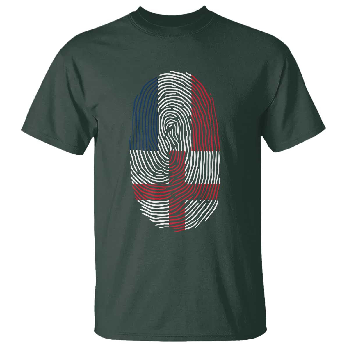 Proud France England Flag Fingerprint DNA Graphic T Shirt French Anglo English Heritage Roots Dual Patriotism