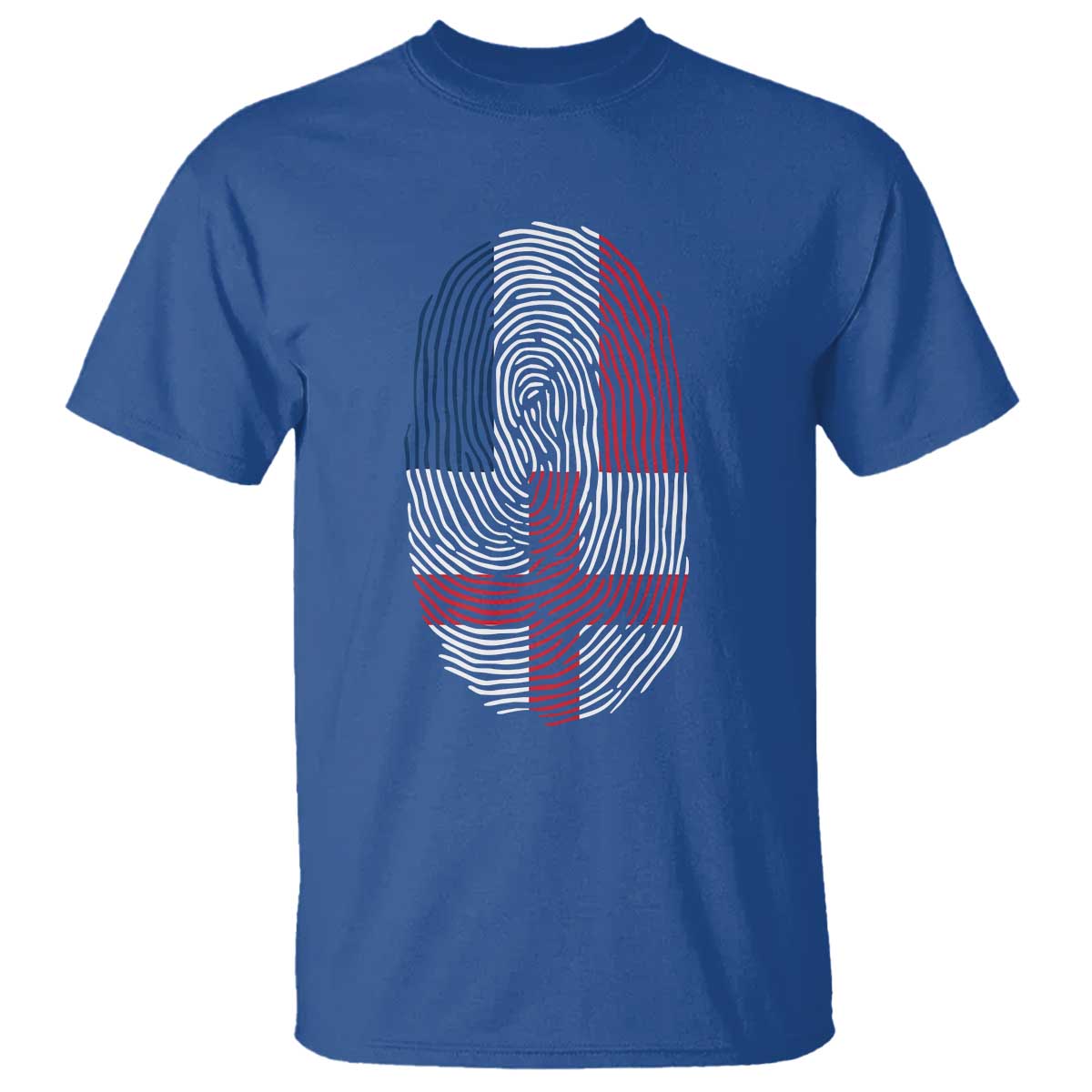 Proud France England Flag Fingerprint DNA Graphic T Shirt French Anglo English Heritage Roots Dual Patriotism