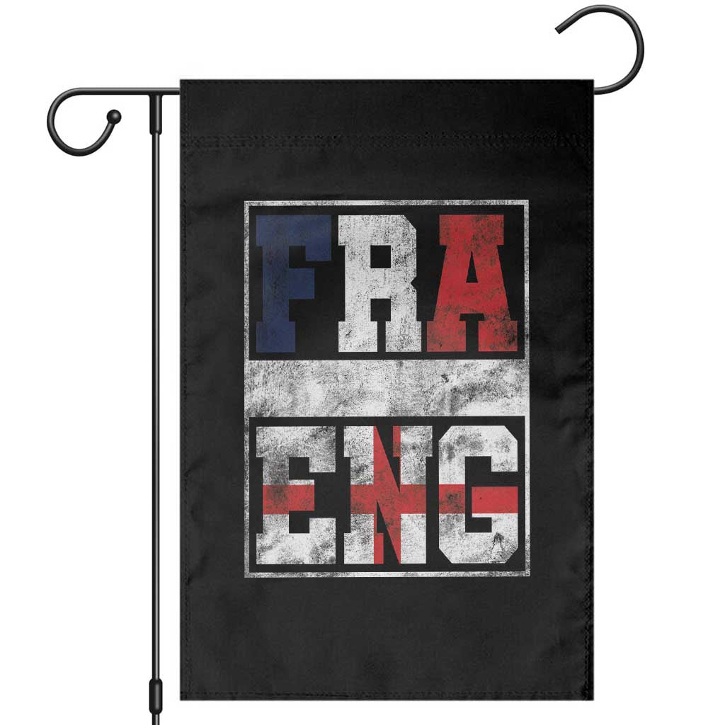 FRA ENG France England Flag Graphic Garden Flag French English Country Pride